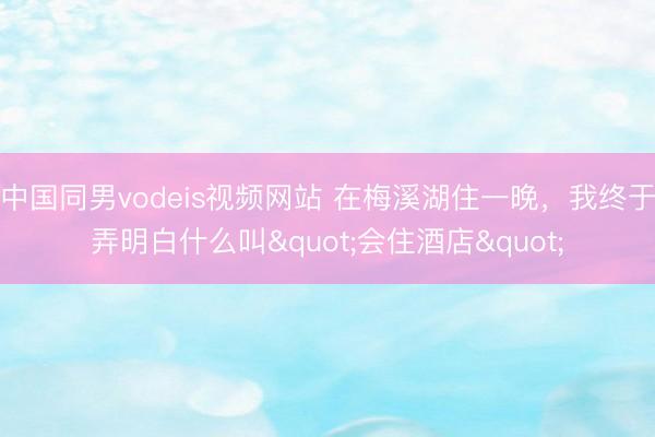 中国同男vodeis视频网站 在梅溪湖住一晚，我终于弄明白什么叫"会住酒店"